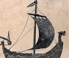 Vikingaskepp, detalj
